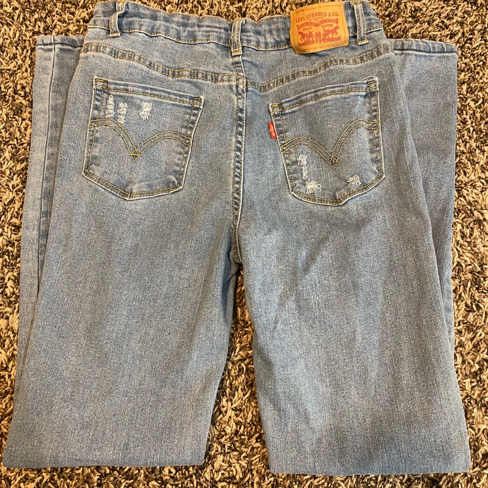 Levi’s Super Skinny Blue Jeans